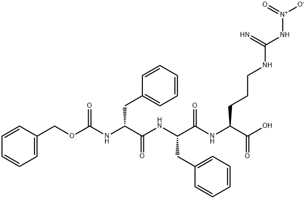 Z-D-PHE-PHE-ARG(NO2)-OH Structure