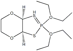 [(2S,3R)-1,4-Dioxane-2,3-diyl]bis(thio)bis(thiophosphonic acid O,O-diethyl) ester 구조식 이미지
