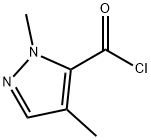 1H-피라졸-5-카르보닐클로라이드,1,4-디메틸-(9CI) 구조식 이미지