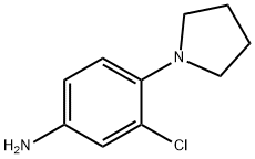 3-Chloro-4-(1-pyrrolidinyl)aniline Structure