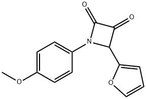 4-(2-FURANYL)-1-(4-METHOXYPHENYL)-2,3-AZETIDINEDIONE Structure