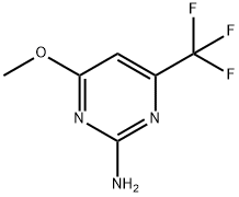 4-Methoxy-6-trifluoromethyl-2-pyrimidinamine 구조식 이미지