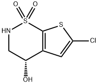 (S)-6-CHLORO-1,1-DIOXO-1,2,3,4-TETRAHYDRO-1LAMBDA*6*-THIENO[3,2-E][1,2]THIAZIN-4-OL Structure