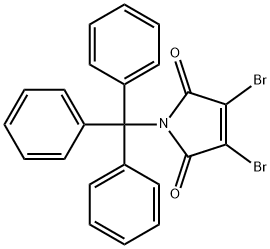 N-트리틸-2,3-디브로모말레이미드 구조식 이미지