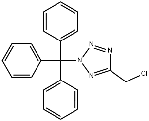 5-CHLOROMETHYL-2-TRITYL-2H-TETRAZOLE Structure