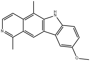 9-methoxy-1,5-dimethyl-6H-pyrido[4,3-b]carbazole Structure