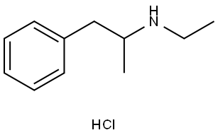 (±)-N-ethyl-alpha-methylphenethylamine hydrochloride Structure