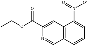 Ethyl 5-nitroisoquinoline-3-carboxylate 구조식 이미지