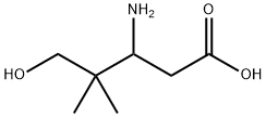 Pentanoic  acid,  3-amino-5-hydroxy-4,4-dimethyl- Structure