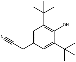 3,5-DI-TERT-BUTYL-4-HYDROXYPHENYLACETONITRILE 구조식 이미지