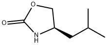 (4R)-4-이소부틸-2-옥사졸리디논 구조식 이미지