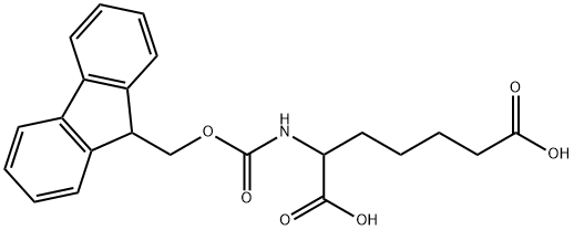 Fmoc-DL-2-aminoheptanedioic acid Structure