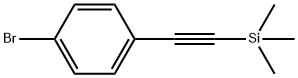 (4-BROMOPHENYLETHYNYL)TRIMETHYLSILANE 구조식 이미지