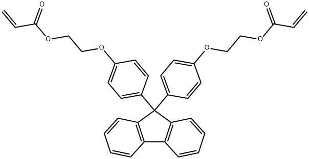 9,9-Bis[4-(2-acryloyloxyethyloxy)phenyl]fluorene Structure