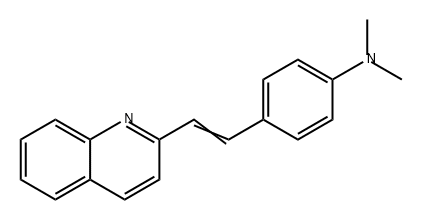 N,N-dimethyl-4-[2-(2-quinolyl)vinyl]aniline Structure