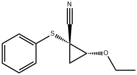시클로프로판카르보니트릴,2-에톡시-1-(페닐티오)-,트랜스-(9CI) 구조식 이미지