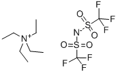 BISTRIFLUOROMETHANESULFONIMIDE TETRAETHYLAMMONIUM SALT Structure