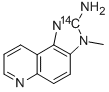 2-Amino-3-methyl-3H-imidazo[4,5-F]quinoline-2-14C 구조식 이미지