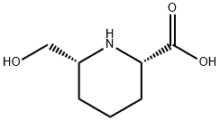 2-Piperidinecarboxylicacid,6-(hydroxymethyl)-,cis-(9CI) Structure