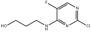 3-(2-chloro-5-fluoro-pyrimidin-4-ylamino)-propan-1-ol Structure