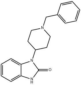 1,3-dihydro-1-[1-benzyl-4-piperidinyl]-2H-benzimidazol-2-one 구조식 이미지