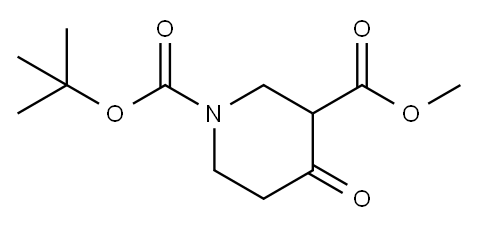 1-tert-Butyl 3-methyl 4-oxopiperidine-1,3-dicarboxylate Structure