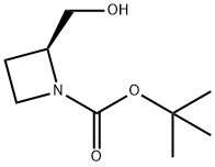 (S)-1-(TERT-BUTOXYCARBONYL)-2-AZETIDINEMETHANOL 구조식 이미지