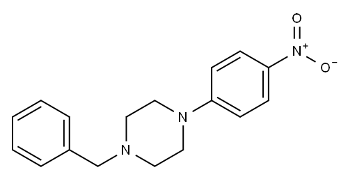 1-BENZYL-4-(4-NITROPHENYL)PIPERAZINE Structure