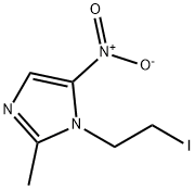 1-(2-iodoethyl)-2-methyl-5-nitro-imidazole Structure