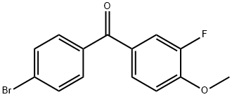 4-BROMO-3-FLUORO-4'-METHOXYBENZOPHENONE Structure