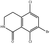 7-bromo-5,8-dichloro-3,4-dihydroisoquinolin-1(2H)-one 구조식 이미지