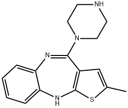 N-Demethyl olanzapine 구조식 이미지