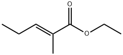 ethyl (E)-2-methylpent-2-en-1-oate  구조식 이미지
