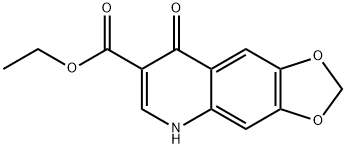 에틸1,4-DIHYDRO-6,7-메틸렌디옥시-4-옥소퀴놀린-3-카르복실레이트 구조식 이미지