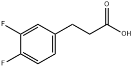 3,4-DIFLUOROHYDROCINNAMIC ACID Structure