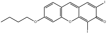 6-(N-부톡시)-2,4-DIIODO-3-플루오론 구조식 이미지