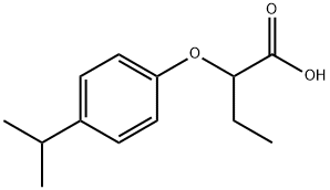 2-(4-ISOPROPYLPHENOXY)BUTANOIC ACID 구조식 이미지