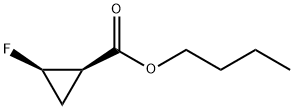 Cyclopropanecarboxylic acid, 2-fluoro-, butyl ester, (1R-cis)- (9CI) Structure