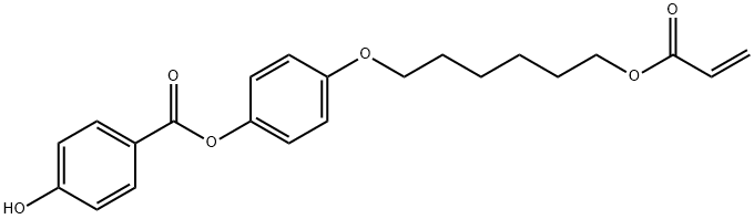 4-Hydroxy-benzoic acid 4-(6-acryloyloxy-hexyloxy)phenyl ester Structure