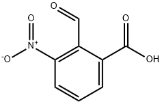 Benzoic acid, 2-formyl-3-nitro- (9CI) Structure