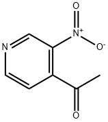 1-(3-NITRO-4-PYRIDINYL)-ETHANONE 구조식 이미지