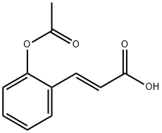 2-ACETOXYCINNAMIC ACID 구조식 이미지