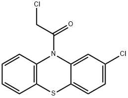 2-CHLORO-10-(CHLOROACETYL)-10H-PHENOTHIAZINE Structure