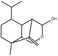 Octahydro-8-methyl-9-methylene-5-isopropyl-4,8-methano-1H-2-benzopyran-3-ol 구조식 이미지