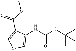 4-TERT-BUTOXYCARBONYLAMINOTHIOPHENE-3-CARBOXYLIC ACID METHYL ESTER Structure