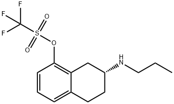 8-(((trifluoromethyl)sulfonyl)oxy)-2-(n-propylamino)tetralin Structure