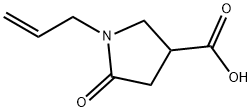 1-알릴-5-옥소-피롤리딘-3-카복실산 구조식 이미지