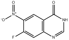 7-Fluoro-6-nitro-4-hydroxyquinazoline 구조식 이미지