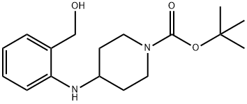 1-BOC-4-(2-HYDROXYMETHYL-PHENYLAMINO)-PIPERIDINE Structure
