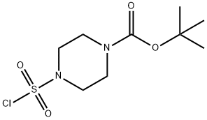 tert-butyl 4-(chlorosulfonyl)piperazine-1-carboxylate Structure